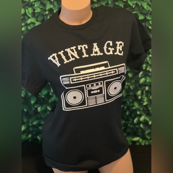 Gildan Tops - SALE NEW  Vintage Boombox TShirt 90s 80s Unisex Graphic Tee